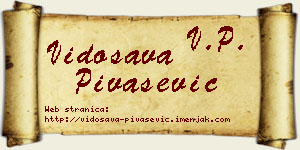 Vidosava Pivašević vizit kartica